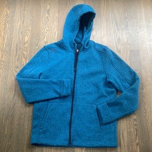 Men’s Rhone brand size medium blue full zip hoodie.